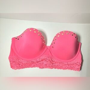 Victoria's Secret Neon Pink Studded Bandeau
